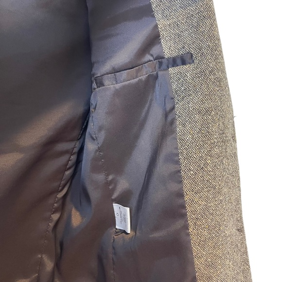 Theory Herringbone Tweed Wool Blend Jacket Sz. 2 - Picture 3 of 10